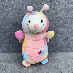Squishmallows HugMees Iris The Butterfly 13" Rainbow Tie-Dye Plush Stuffed Toy